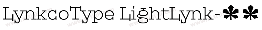 LynkcoType LightLynk字体转换